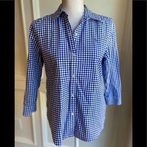 Ralph Lauren Gingham Button Down Top